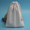 Buy cheap White 100 % Cotton Travel Jewelry Bag , 10 X 15cm High Fabric Drawstring Gift Bags from wholesalers