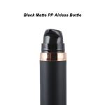 Full PP Airless Plastic Bottle 5ml 10ml 15ml 20ml 30ml 50ml Matte Black Airless