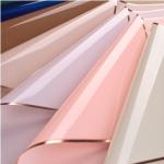 Lizhiran Golden Age Flower Wrapping Paper Jelly Film Gold Edge Water Glossy Film