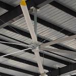 5Pcs Blade Industrial HVLS Ceiling Fan For Factories AC Powered Brushless DC