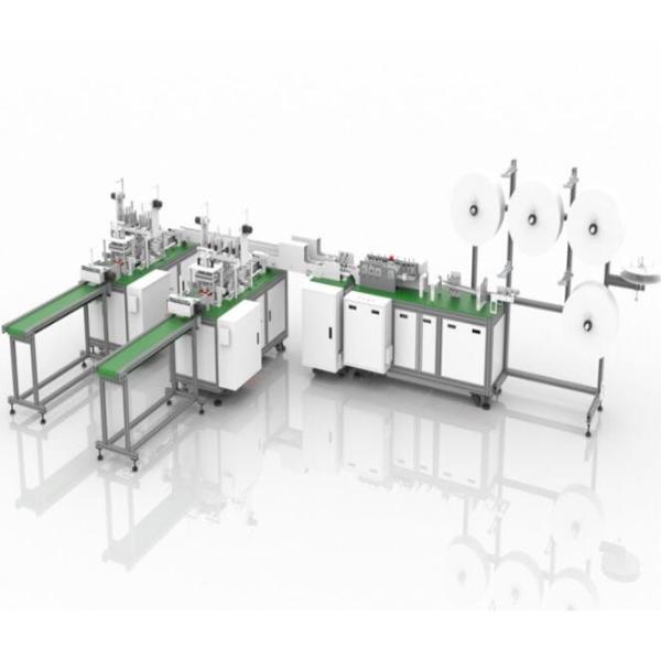 Reliable Pollution Mask Making Machine , Disposable Face Mask Manufacturing