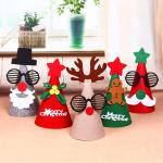 Handmade Felt Christmas Tree Ornaments , Christmas Gift Hat With Antlers