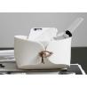 Buy cheap Small Size Felt Storage Basket , Home Grey Felt Box With Wooden Handles from wholesalers