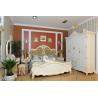 Buy cheap ISO Indonesia Luxury European Bedroom Furniture Natural No Odor Classic Wooden Bed from wholesalers