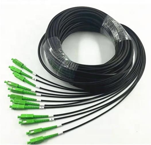 Armored Fiber Optic Patch Cord Double Sheath 2/4/8/12/24 Fiber Breakout Cables