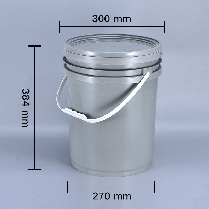 Food Grade 20L Plastic Bucket with White Plastic Handle and Sealed Lid