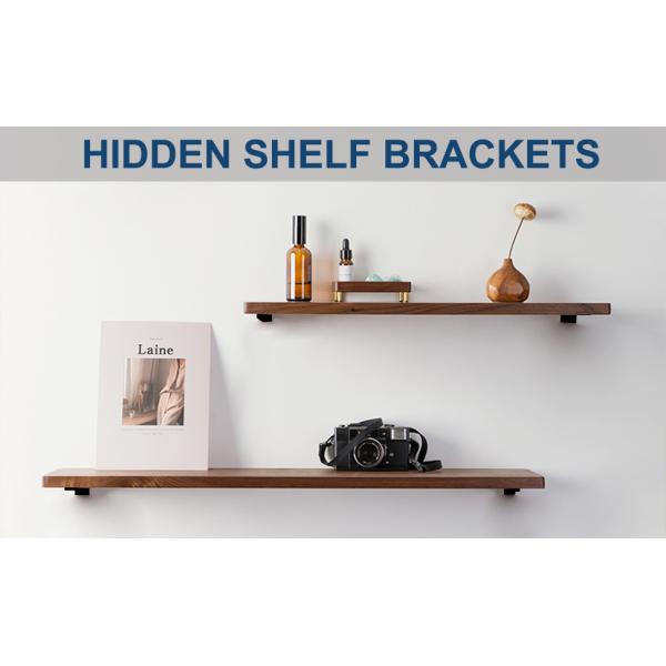 Griddle Caddy Floating Shelf Bracket Modern Iron 90 Degree Angle Metal Shelf Brackets
