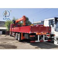Buy cheap 6000 / 8000kg Knuckle Truck Mounted Crane in White Red Boom Truck Crane SQ6ZK3Q product