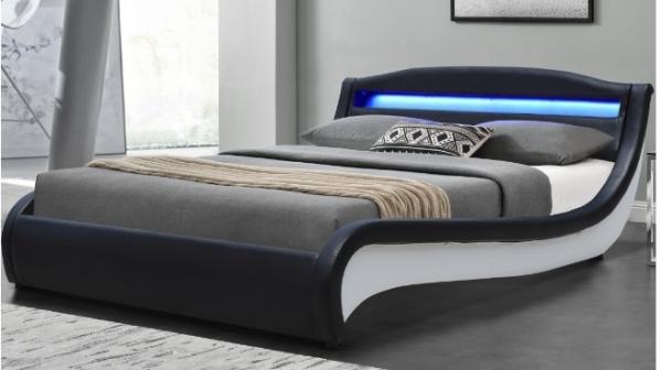 Buy cheap Hot Selling LED Upholstered Bed with Optional Color for home Furniture from wholesalers