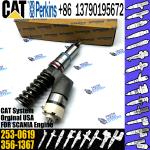 Diesel 3406E Engine Injector 253-0619 10R-2977 239-4908 239-4908 For Caterpillar