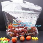 Fruit Packing Bags For Grapes Banana Vegetables Stand Up Plastic Food Bags,