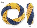 6''*6''*1.4'' Dog Tough Chew Toys , Nylon Braided Indestructible Dog Rope Toys