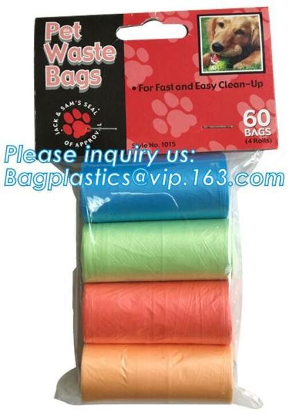 biodegradable dog poop bags/dog waste bags with dispenser, Dog Waste Bags with