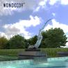 Buy cheap Hotel Lobby Metal Art Abstract Sea Waves Stainless Steel Outdoor Sculpture from wholesalers