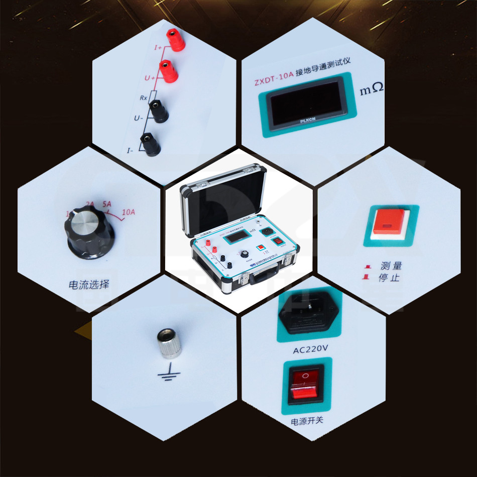 ZXDT-10A AC220V Earth Continuity Tester With Output current delay function