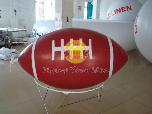 Buy cheap Red Inflatable Advertising Sport Rugby Ball Balloons with total digital printing for Party from wholesalers