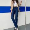 Buy cheap 190GSM-200GSM High Rise Slim Straight Jeans Ladies Skinny Stretch Denim Pants from wholesalers
