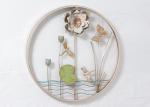 Flower Pots Home Oval Metal Tree Wall Decor