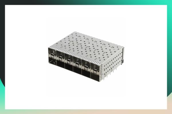 Buy cheap Stacked Female SFP Cage Connector Small Form Factor Pluggable 2 * 6 Ports from wholesalers