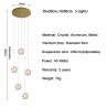 Buy cheap New modern pendant light loft for living room ball crystal villa scandinavian chandelier(WH-NC-63) from wholesalers