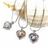 Buy cheap Fashion Wish Pearl Pendant Necklace Natural Oyster Gift Love Heart Cage Holder Chokers Necklace For Women Jewelry from wholesalers