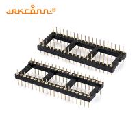 Buy cheap Brass Pins IC Socket Connector Vertical 40 Pin Male Header Pins Through Hole product
