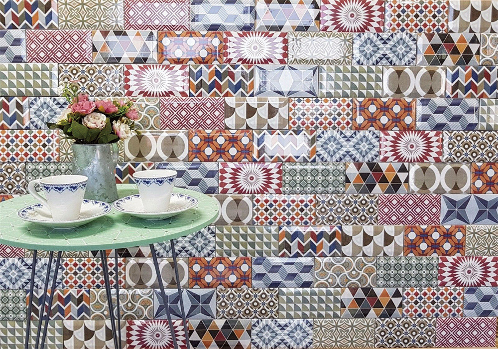Artistic Bread Tiles,Modern Ceramic Wall Tiles 75x152mm For Wall Design And Dining Room