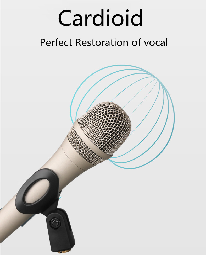 140dB SPL Wired Dynamic Instrument Microphone 180mm Length