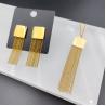 Buy cheap New Arrival Trendy Pearl Double Lines Newest Gold Color Stainless Steel Earring ,Necklace , Bracelet Sets For Lady from wholesalers