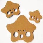 Toxicless Decorative Cork Board Message Pin Tearproof Flowers Cartoon