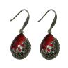 Buy cheap Vintage Sterling Silver Created Garnet with Marcasite Dangle Drop Earrings(E12033RED) from wholesalers