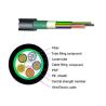 Buy cheap Composite 12 Core Hybrid Fiber Optic Outdoor Optical Fiber Cable 0.36 DB And Power from wholesalers