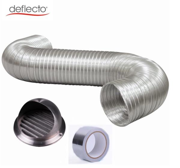 Buy cheap Aluminum Semi Rigid Flexible Duct / Stainless Steel Round Air Vent Covers from wholesalers