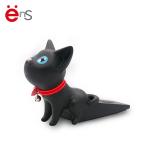 Hard PVC cat shaped door stop , cute door wedge OEM for Gift