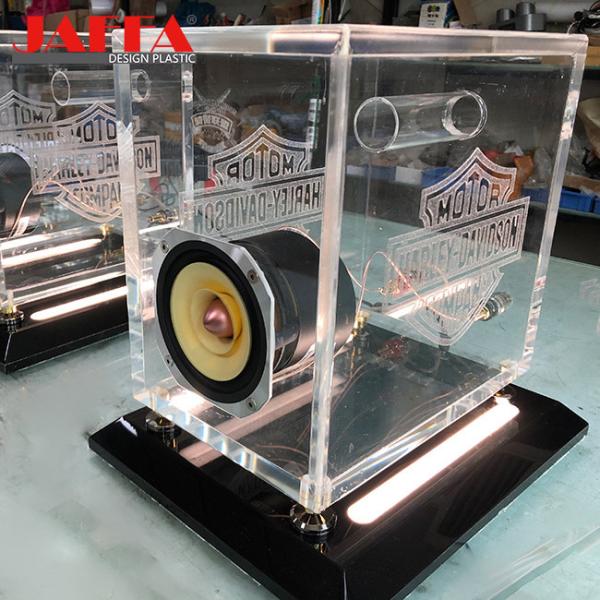 Buy cheap Customizable Transparent Acrylic Speakers For Bar Clear Acrylic Speaker Box from wholesalers