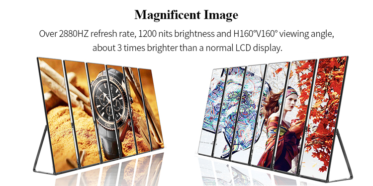 High Tech Epistar LED Chip Advertising LED Poster W640xH1920mm Panel Size