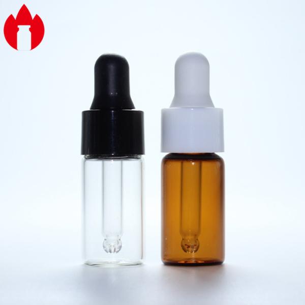 Buy cheap 3ml Clear Or Amber Screw Glass Vial With Dropper Cap from wholesalers