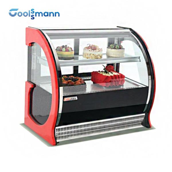Hollow Glass Pastry Display Cooler Supermarket Bread Bakery Case Cabinet