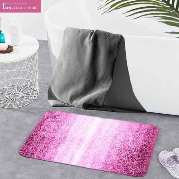 Buy cheap Gradient Colors Tufted Microfiber Polyester Shaggy Bath Mats For Bathtub from wholesalers