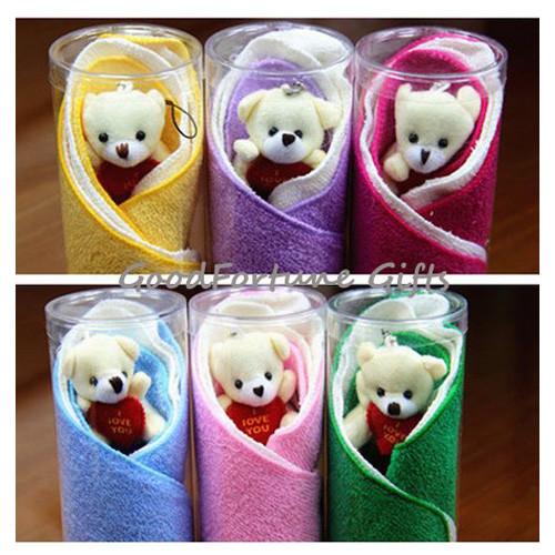 Buy cheap creative cotton animal shape dog bear towel wedding gift souvenir from wholesalers