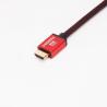 Buy cheap 18Gbps High Speed HDMI Cable 4k@60Hz HDR Aluminum Shell Red Braided HDMI Cable from wholesalers