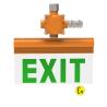Buy cheap Tempered Glass 6W 0.5W Explosion Proof LED Exit Sign Hazardous Area lighting from wholesalers