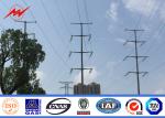 69KV 15M Round ASTM A123 Galvanised Steel Poles for Power Distribution