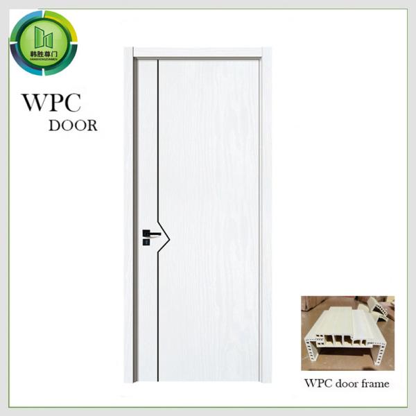 Buy cheap Upvc Fire Rated Solid Core Door , WPC Plain Wood Door Hotel Use from wholesalers