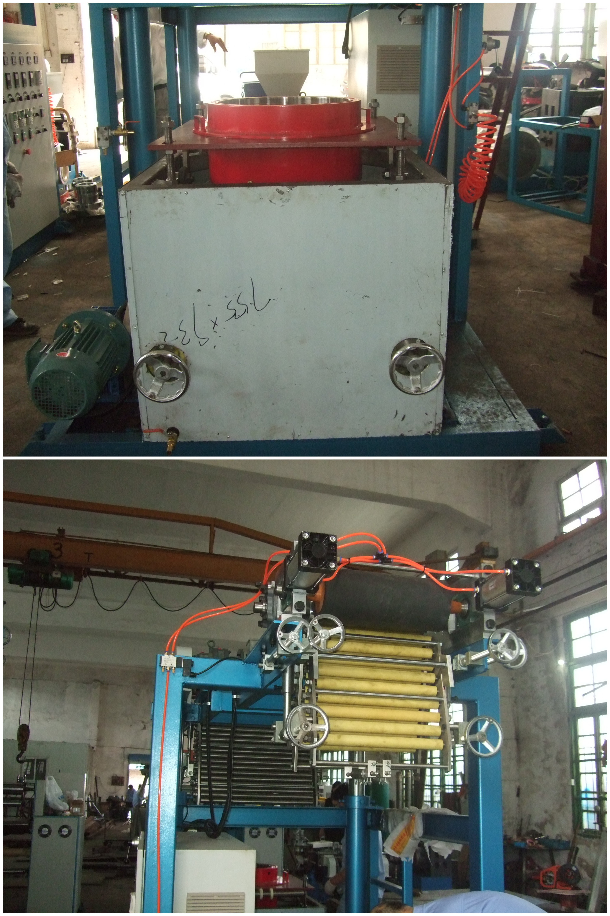 Variable Speed Control Blown Film Equipment With Rotary Die SJ55×26-SM900