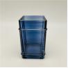 Buy cheap Vintage Ocean Blue Glass Bathroom Accessories Square Shape With Metal Parts from wholesalers