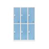 Buy cheap Office metal furniture Knock-down Vertical 6 doors steel cabinets from wholesalers