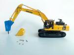 Komatsu PC460LC-8 1/50 Alloy Excavator Model Hydraulic Breaker Collectible