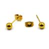 Buy cheap Surgical Steel Silver,Black,Gold&Rose Gold Color Ball Stud Earrings Punk Ear Tragus Ear Piercing Fake Taper For Women from wholesalers