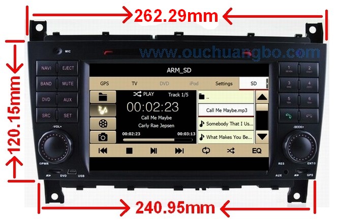Mercedes Benz C-Class W203 /Benz CLC car audio player radio bluetooth RDS OCB-8731